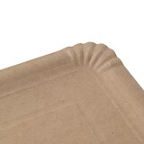 thumbnail of greenbox - Pappteller 17 x 23 cm, braun, rechteckig, 1000 St.