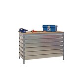 thumbnail of SimonRack Banco de Trabajo Taller con Cajones, 910x610 mm, 6 Cajones, Capacidad Carga 600 kg, Gris - BT-5