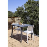 thumbnail of garbar NOA Mesa Cuadrada Interior, Exterior 90x90 Pie Blanco - Tablero Blanco