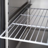 thumbnail of vaiotec bancone per insalate / 2 scomparti con porte, sovrastruttura in vetro, per 4x GN 1/1 "grigio", 1500 x 800 mm