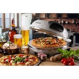 thumbnail of Forno per pizza elettrico Arite, in pietra refrattaria antiaderente di 32 cm di diametro. 5 livelli di cottura. Temperatura massima 400°.. Bianco