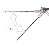 thumbnail of Multifunzione 900W 2in1 tagliasiepi e motosega elettrico con asta telescopica fino a 260 cm EINHELL GC-HC 90/2046 T