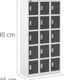 thumbnail of Fromm & Starck - Fromm & Starck Armoire Vestiaire Métallique Casier À Casiers Métal Star_MCAB_17 (15 Casiers, Capacité 200 kg, Verrouillable, Tôle