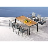 thumbnail of BEST Tisch Paros 210x90cm anthrazit/Teakholz 46951250