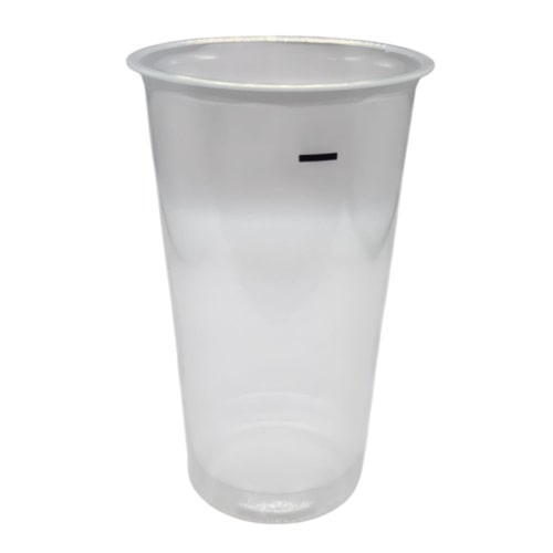 624 PP-Becher 400 ml / 0,4 l Ø 90 x 124 mm klar mit Füllstrich – Salat-Shaker