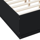 thumbnail of vidaXL Bettgestell mit LED Schwarz 120x190 cm Holzwerkstoff