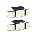 thumbnail of Pack 10 Focos Solares Exterior 800 Lúmenes - 3 Cabezales LED Ajustables - Sensor Movimiento - Batería 1800mAh IP65 Luz Fría 6500K Jardín