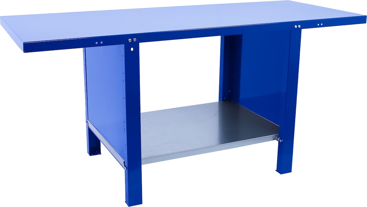 SimonRack Banco de Trabajo Industrial con Laterales Cerrados, 1800x730 mm, Alta Rigidez Estructural, Capacidad Carga 700 kg, Azul - BT-6 PRO