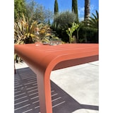 thumbnail of Table de jardin fixe en aluminium coloris terracotta (220X100 cm) - HANOI