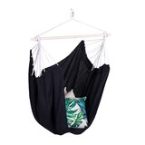 thumbnail of Relaxdays Hängesessel, Baumwolle, Deckenschaukel für drinnen & draußen, 150 kg, Hängesitz Kinder & Erwachsene, schwarz