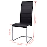 thumbnail of vidaXL Eetkamerstoelen 2 st kunstleer zwart