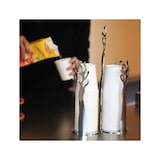 thumbnail of alessi esi19 glazenhouder in mediterrane stijl, gemaakt van verchroomd staal, hoogte 33 cm, breedte 18 cm, diepte 9 cm.