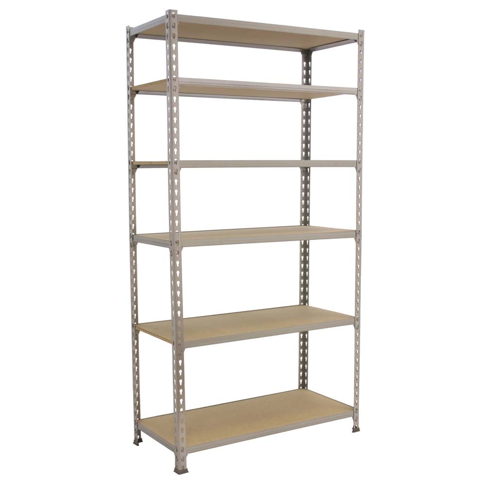PROREGAL Étagère charge lourde GIANT MULI | HxLxP 250x90x40cm | 200kg par niveau | Galvanisé | Étagère robuste de Garage