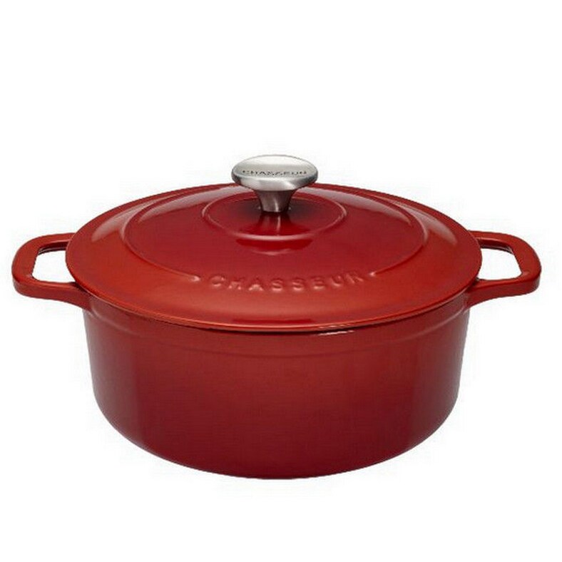 CHASSEUR Cocotte Ronde En Fonte émaillée 22cm Rubis Sublime puc472258