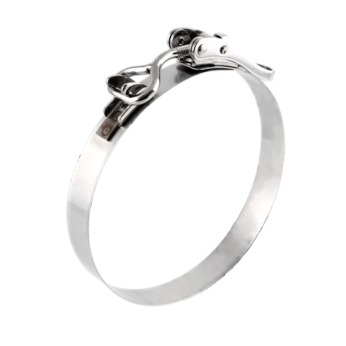 Schnell-Spannschelle Edelstahl mit Hebel 25mm breit, Durchmesser (innen):355 mm