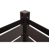 thumbnail of Alu Mülltonnen-Zaun HWC-K57, Basiselement Mülltonnenverkleidung, Holzoptik erweiterbar 130x110x6cm ~ grau