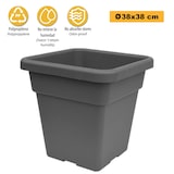thumbnail of ArtPlast - Quadratischer Blumentopf 38 cm in Farbe Anthrazit - QUADRO MAXI-Kollektion