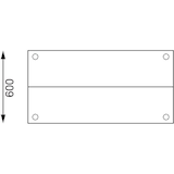 thumbnail of Vogue Arbeitstisch mit 2 Aufsätze und Grundboden 1800x1500x600mm aus Edelstahl