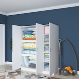 thumbnail of Armario BA105-1992 blanco 145x181.8x55 cm