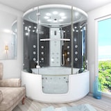 thumbnail of Dampfdusche Whirlpool Dusche Duschkabine K60-SW-TH 140x140cm OHNE Zusatzoptionen