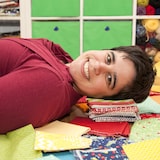 thumbnail of Relaxdays Aufbewahrungsbox 4er Set, faltbare Regalboxen, HxBxT: 30 x 30 x 30 cm, Grifflöcher, Faltboxen für Regale, grün