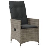 thumbnail of vidaXL 11-tlg. Garten-Bistro-Set mit Kissen Grau Poly Rattan