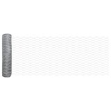 thumbnail of vidaXL Zaunpfosten Silber 25 x 0,4 m (36 mm Maschen) Stahl