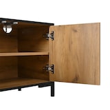 thumbnail of TV-Schrank aus MDF in Naturholzoptik, 153 x 40 x 50 cm, 4 Türen, für Fernseher bis ca. 65 Zoll