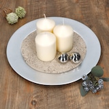 thumbnail of 6x Platzteller Silber Glitzer Ø33cm Dekoteller leicht Kunststoff Weihnachten