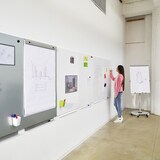 thumbnail of Rocada pizarra skinwhiteboard lacada magnética 75x115cm (1150x750mm) color ral 3002