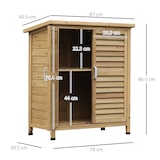 thumbnail of Outsunny Casetta da Giardino in Legno con Tetto Impermeabile