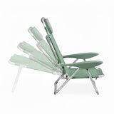 thumbnail of Fauteuil clic clac des plages en polyester vert amande