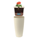 thumbnail of Blumentopf / Pflanztopf, Höhe 70 cm,  Ø 36, weiß, matt, 16 l Inhalt, mit herausnehmbarem Pflanz-Einsatz, aus hochwertigem Polyethylen