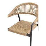 thumbnail of METRO PROFESSIONAL Silla apilable Lario con reposabrazos, aluminio/poliéster, diseño Rope, negro