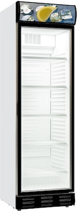 thumbnail of Flaschenkühlschrank 1 Glastür linksseitig Getränkekühlschrank Kühlschrank 382 L