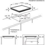 thumbnail of AEG HE604070XB Glaskeramik-Kochfeld 60 cm – Zweikreis- und Bräterzone, OptiFit Frame
