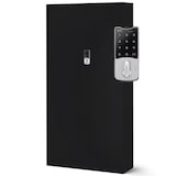 thumbnail of Metallschrank abschließbar ODIS - Zahlenschloss, 5 Ebenen | Aktenschrank Büroschrank Stahl Werkstatt Werkzeugschrank, 185x90x40cm Schwarz