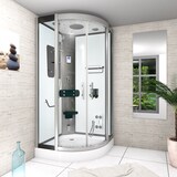 thumbnail of Dampfdusche Duschtempel Sauna Dusche Duschkabine D46-20T2 100x100 cm ohne 2K Scheiben Versiegelung