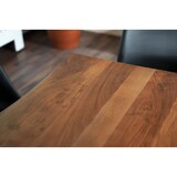 thumbnail of Esstisch Baumkante massiv Akazie Nussbaum 180 x 90 U-Gestell silber ATLAS