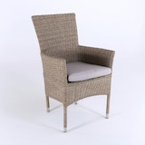 thumbnail of Pack 2 cojines para sillas de jardín, Forma curva, color piedra, Tamaño 45x47x5 cm, Repelente al agua, Desenfundable