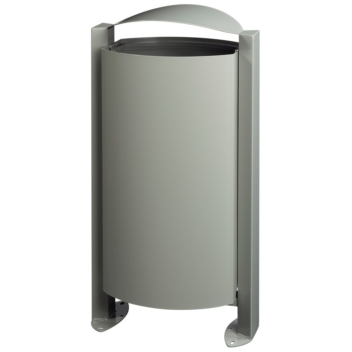 ROSSIGNOL Corbeille sur pied 100L ARKEA gris ciment