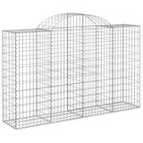 thumbnail of vidaXL Gabionen mit Hochbogen 10Stk. 200x50x120/140cm Verzinktes Eisen