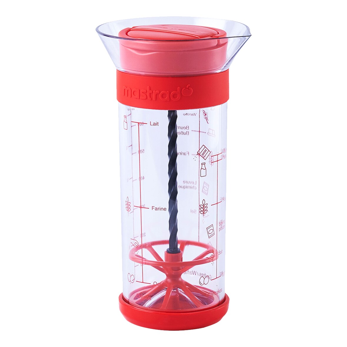 Mastrad Twist N Mix Crêpe Mix Mischbecher zur Crepe-Zubereitung, F38610