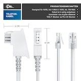 thumbnail of CSL - Internet Kabel Routerkabel - TAE-F Stecker auf RJ45 Stecker - 1m - Internetkabel - Router an die Telefondose, TAE - weiß