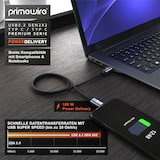 thumbnail of Primewire 2m USB C 3.2 Kabel Gen 2x2-100W PowerDelivery Ladekabel - Datenkabel 20 Gbit/s - Schnellladekabel - USB 3.2 Gen2x2 - Nylonummantelung - 2m