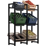 thumbnail of Suporte para caixas de bebidas empilhadas preto/116x91x31 cm