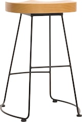 thumbnail of Décoshop26 - Barhocker/Tresenstuhl x1 mit Fußstütze Industriedesign aus Metall und Holz 04_0008592