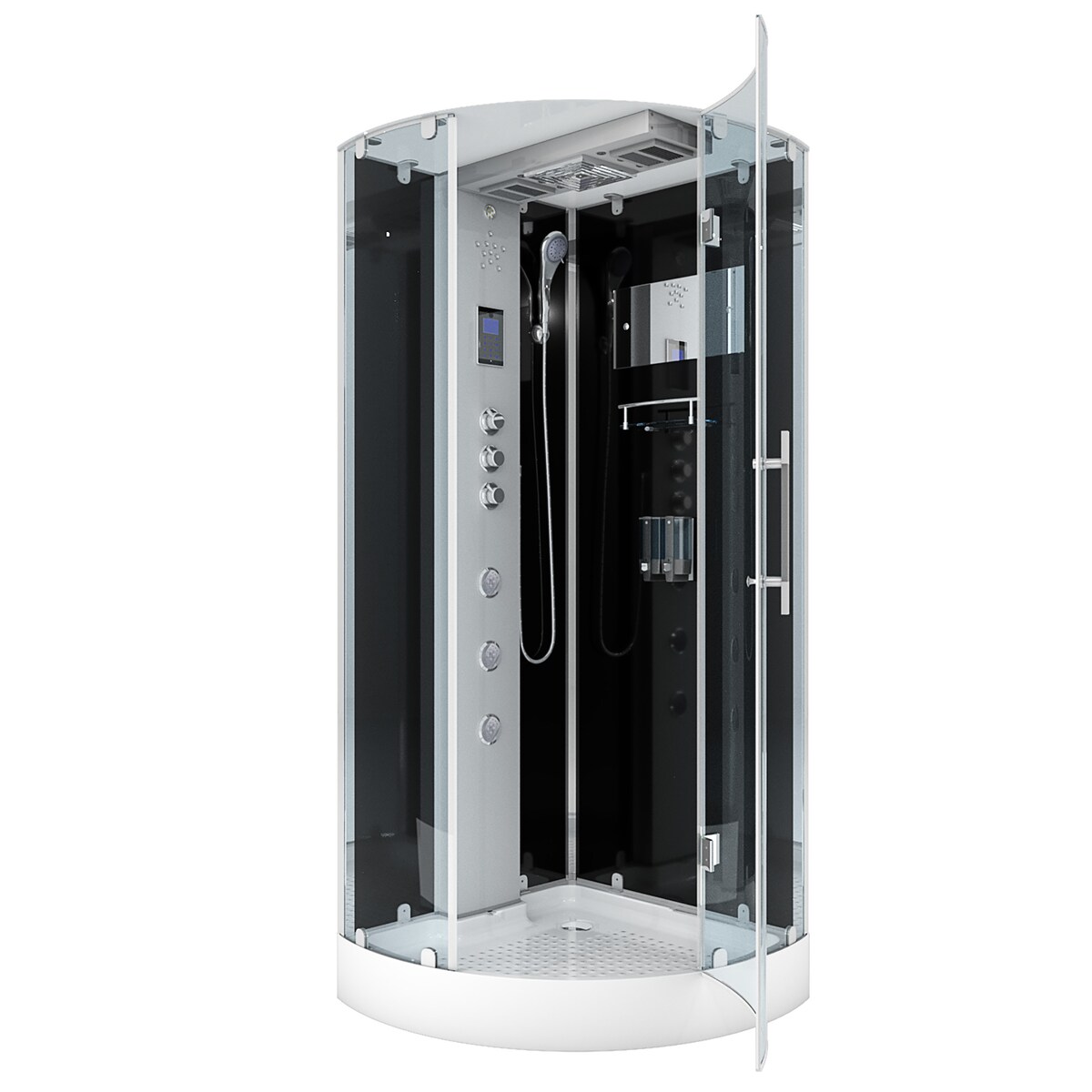 AcquaVapore D37-13R1-EC Dusche Duschtempel Komplett Duschkabine -Th. 90x90 MIT 2K Scheiben Versiegelung