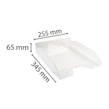 thumbnail of EXACOMPTA Vaschetta portacorrispondenza Ecotray 12323D, in PS, (PxlxAlt) 34,5 x 25,5x 6,5 cm, capacità 500 fogli, Cristallo. Conf. da 10 pz.