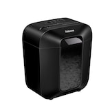 thumbnail of Fellowes Distruggidocumenti a frammento LX25, 6 fogli, per uso personale, con blocco di sicurezza, cestino da 11,5L, sicurezza P-4, nero, 4170501